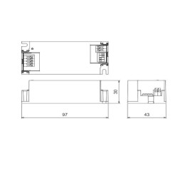 ZASILACZ LED DALI CCCB 44W